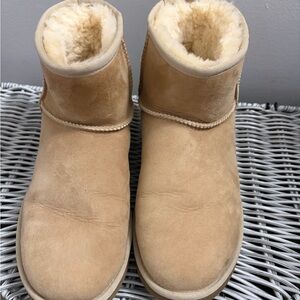 UGG Classic Minis Sand Boots with Shearling
